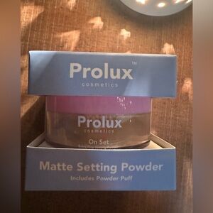 Prolux cosmetics matte setting face powder new bisque
